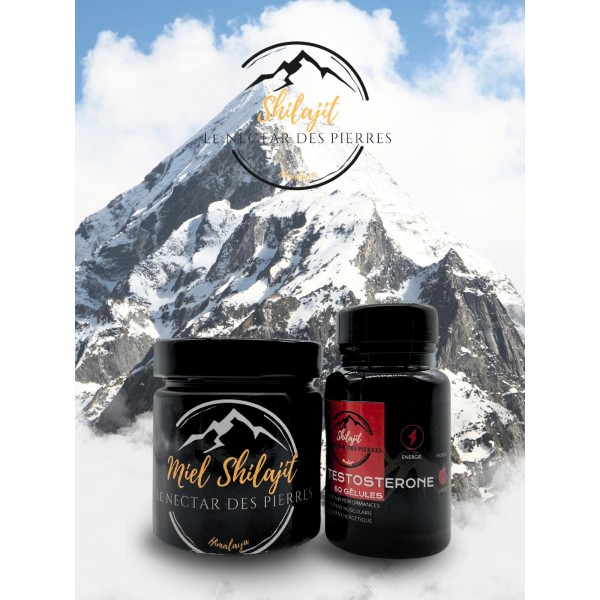 Miel Shilajit + testostérone