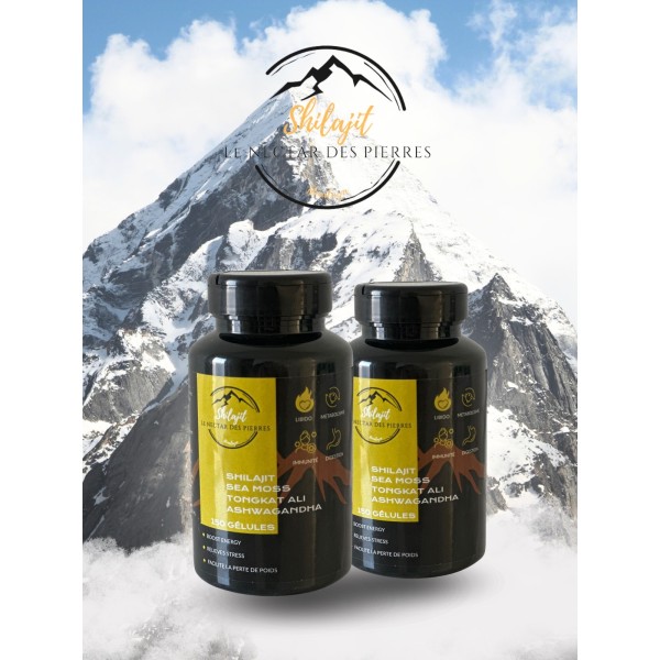 Shilajit, Sea Moss, Tongkat Ali, Ashwagandha x2