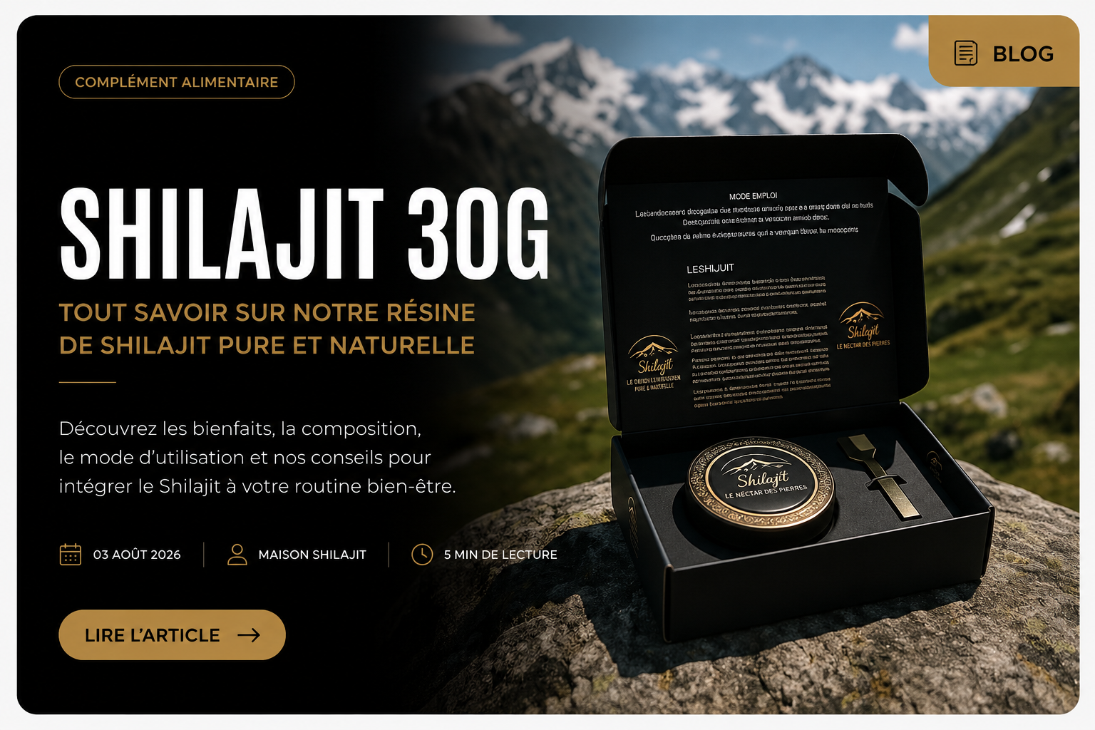 Shilajit : bienfaits, posologie et précautions