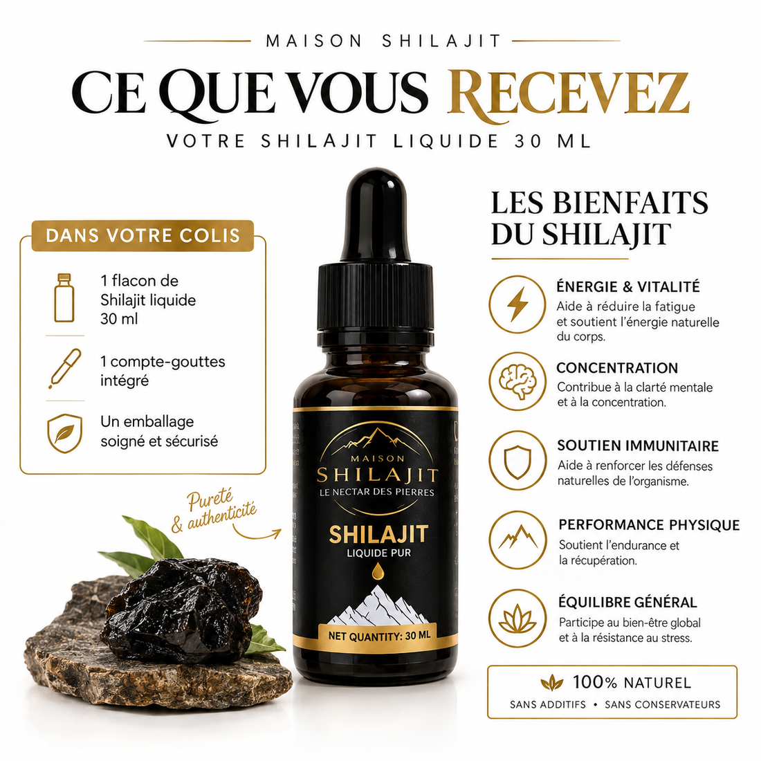 Shilajit liquide – 30 ml
