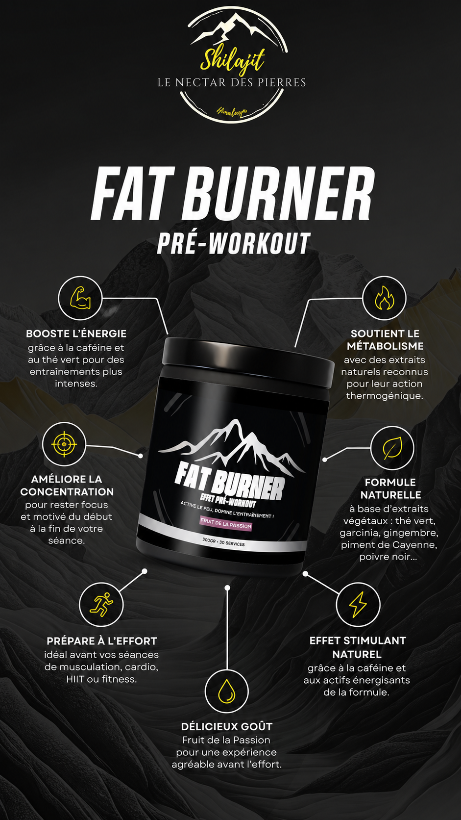 Fat Burner – Pré-Workout Naturel - FRUIT DE LA PASSION