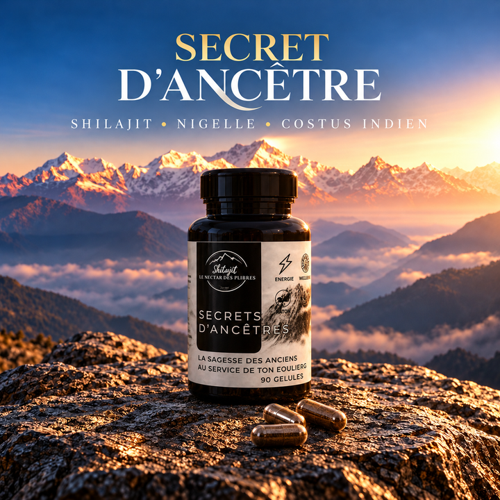 Secret d’Ancêtre – Shilajit, Nigelle & Costus Indien – 90 Gélules