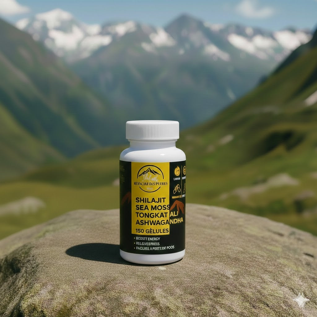 Vitalité 4-en-1 – Sea Moss • Tongkat • Ashwagandha • Shilajit