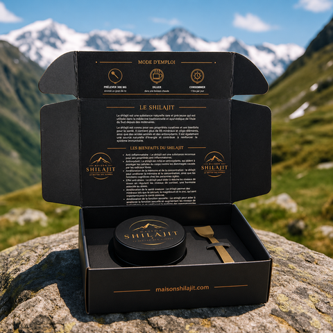 Résine de Shilajit Pur de l’Himalaya – 60 g